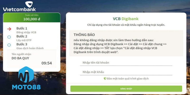 Hướng dẫn chi tiết cách nạp tiền Moto88